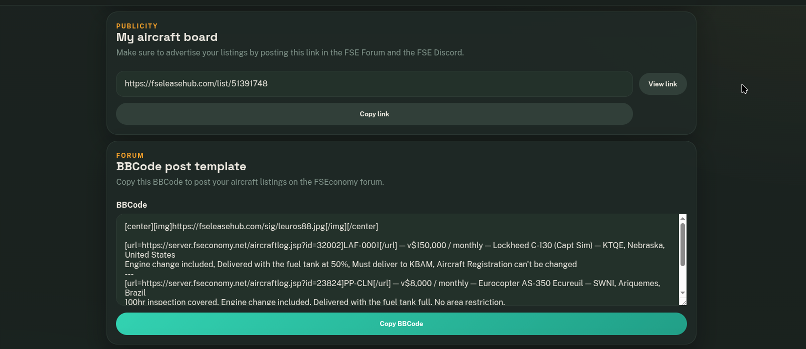 Owner Profiles & Community Templates